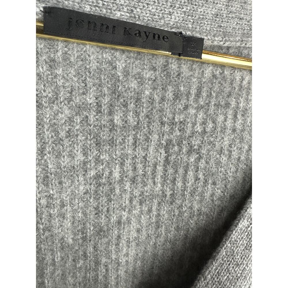 Jenni Kayne Cashmere Cocoon Cardigan Heather Grey Women’s Plus Size 1X Oversized - Picture 7 of 16